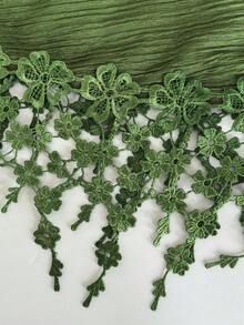 Sweetra Bộ đồ 2 món cho kỳ nghỉ hè ở bãi biển: Áo buộc dây tua rua bất đối xứng và chân váy bất đối xứng. - Nhiều màu - Xem 7