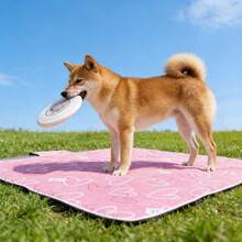1pc Cute Cartoon Pattern Pet Waterproof Urine Pad, Breathable Lightweight Washable Mat For Small Pets, Suitable For AllSeasons,Random Pattern Cutting, Not Machine Washable, Bottom Not Waterproof - Pink love - View 6