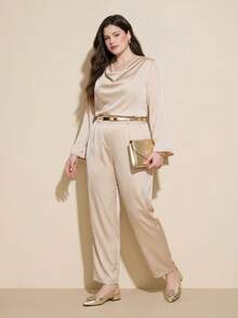 CUCCOO CURVES Giày nữ cao gót mũi nhọn màu sâm panh đính đá, khóa cài, kiểu dáng đa năng, phù hợp mang hàng ngày, phom giày rộng. - Rượu sâm banh - Xem 9