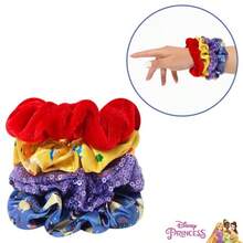 Disney Princess Hair Brush And Scrunchie Set – Matching Hair Brush With Coordinating Scrunchies, Princess Fan Gift, Back To School Outfits - Multicolor - View 3