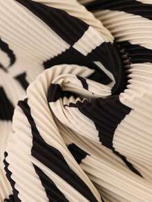 Brillora Quần nữ thường ngày, in họa tiết toàn thân, cạp chun. - Đen và trắng - Xem 7