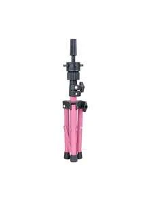 便携式多功能假发支架，带64厘米迷你桌面假发架，假发三脚架，易于放置，沙龙美发造型工具 - 彩色 - 查看 4