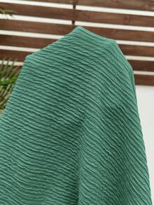 Boho Mama Setelan Ibu Hamil 2 Potong Atasan Leher Bulat Warna Polos dan Celana Pendek Pinggang yang Dapat Diatur, Pakaian Kasual Sehari-hari - Hijau - View 8