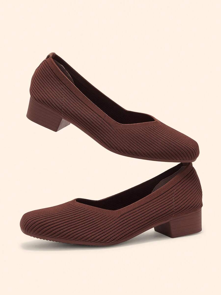 CUCCOO BASICS 女鞋，编织透气低帮软底女鞋，透气舒适 - 棕色 - 查看 1