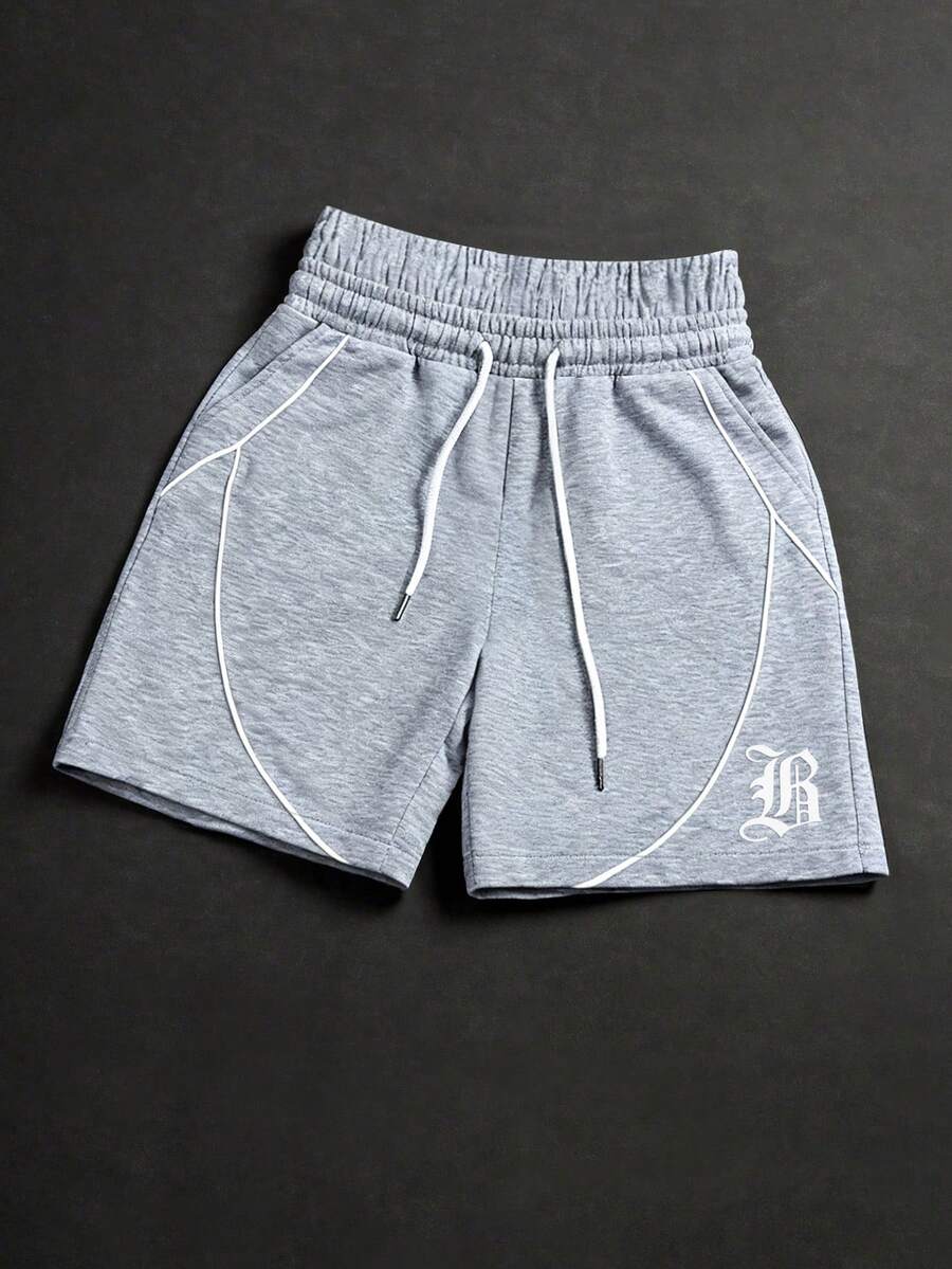 PAVTROS 男士潮流街头风，INS百搭单品：双腰带印花宽松短裤，适合街头风、日常休闲穿着、周末出游、音乐节、社交聚会等各种年轻场合。这款短裤是男士衣橱中不可或缺的百搭单品，也是送给男友或老公的绝佳礼物。适合春夏、夏季、度假、复古风、外出、派对、节日、送给男友、街头风、运动等各种场合。 - 淺灰色 - 查看 1