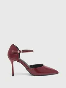 CUCCOO BIZCHIC Scarpe da donna nuove con tacco alto a punta color borgogna, scarpe eleganti e sexy da donna con tacco a spillo versatili - Bordò - Visualizzare 2