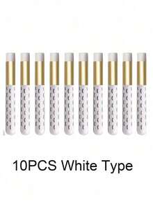 5 piezas/10 piezas Cepillo de limpieza para extensiones de pestañas, cepillo microbrush para lavar y limpiar puntos negros de la nariz, cejas y pestañas con espuma de champú - Multicolor - Ver 10