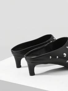 Mnmlis Women Heeled Sandals - Black - View 5