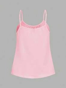 Tseoso Bộ 3 áo hai dây dáng rộng xếp ly bằng cotton 95% dành cho nữ, có dây đeo điều chỉnh được, thích hợp cho mùa xuân/hè, màu đen, trắng, hồng. - Nhiều màu - Xem 10