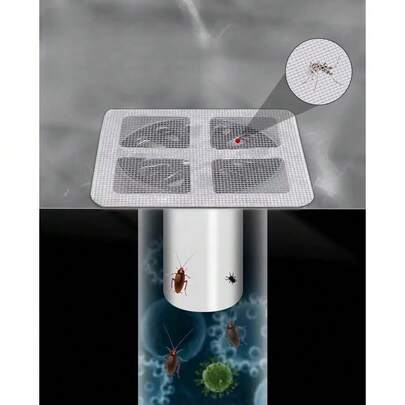 30PCS/10PCS Bathroom Hair Filter Screen, Bathroom Drain, Kitchen Disposable Anti Clogging, Anti Odor, Anti Insect Field Floor Drain Sticker