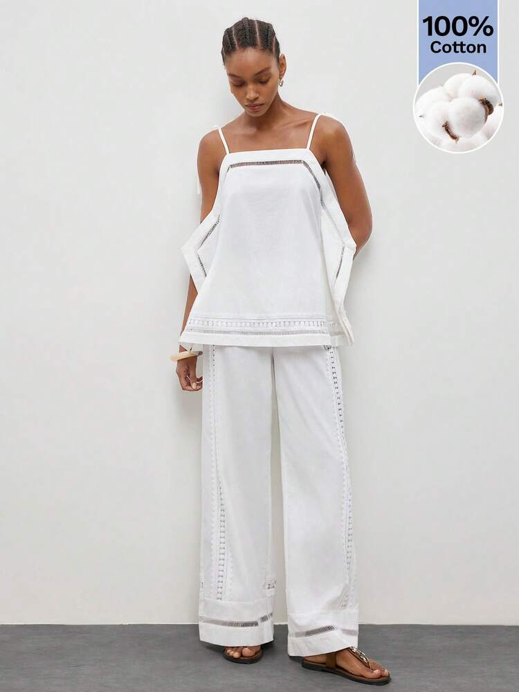 SHEIN Maija Calça Elegante de Cintura Alta e Perna Reta Ajustada MAIJA