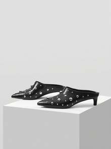 Mnmlis Women Heeled Sandals - Black - View 3