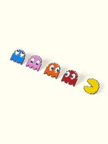 Popjeli 5 Creative Video Game Pixel Classic Maze Character, Cute Alloy Brooch Combination, Clothing Decoration Badge, Bag Decoration Badge, Universal For All Seasons - Multicolor - View 4