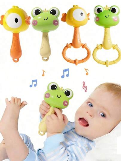 MINKOJA MINKOJA Juguete de sonajero para bebé - Agarre perfecto, educativo y divertido, regalo ideal para bautizo o cumpleaños de niños, relleno de canasta de Pascua