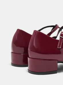 CUCCOO CURVES Breite Füße verbreiterte dünne Damenschuhe, geeignet für breite dicke Füße, dicke Absätze, High Heels, dünne und dicke Damenschuhe in Übergrößen - Bordeaux - Übersicht 5