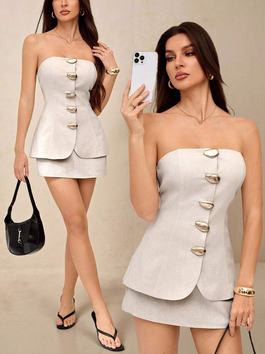 SHEIN Tall 女士日常两件套服装