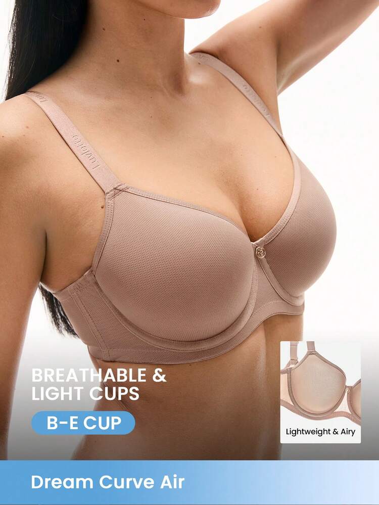 Full Coverage Airy Breathable Sheer Mesh Spacer Cup Bra