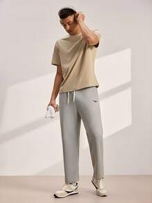 Driftmere paquete de 3 camisetas casuales de manga corta y cuello redondo de unicolor para hombre en verano - Gris - Ver 9