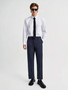 MENRIVO Quần âu công sở đa năng bỏ túi thường ngày dành cho nam - Màu xanh hải quân - Xem 3