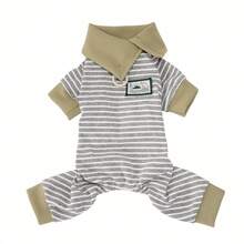 PETSIN 狗狗服装、猫咪服装、小型动物服装、春夏新品、猫咪服装、休闲服装、居家狗狗服装、小型动物连体衣 - 彩色 - 查看 11