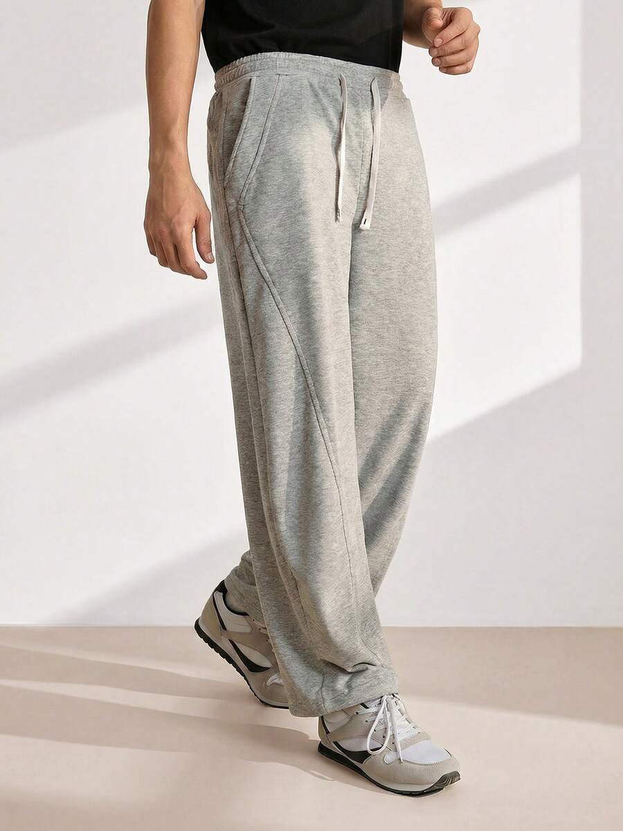 Driftmere Pantaloni della tuta casual ampi per uomo, joggers versatili in stile street adatti per streetwear, uso quotidiano casual, uscite nel fine settimana, festival musicali, raduni sociali e altro ancora. Questo pantalone è un pezzo essenziale e versatile nel guardaroba di un uomo, rendendolo un ottimo regalo per fidanzati o mariti. Pantaloni della tuta oversize, pantaloni della tuta larghi per uomo, pantaloni della tuta Pro Club grigi, pantaloni della tuta ampi – Una guida ai regali per la Festa del Papà - Grigio - Visualizzare 1