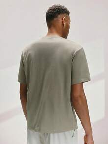 Driftmere paquete de 3 camisetas casuales de manga corta y cuello redondo de unicolor para hombre en verano - Gris - Ver 2