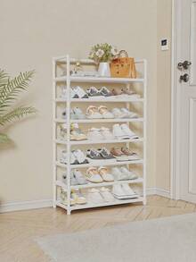 1个3-7层鞋架，多层组装，简易收纳架，适合家庭使用，门口，防尘鞋柜，宿舍，出租公寓，节省空间且经济实惠的收纳架。 - 彩色 - 查看 9