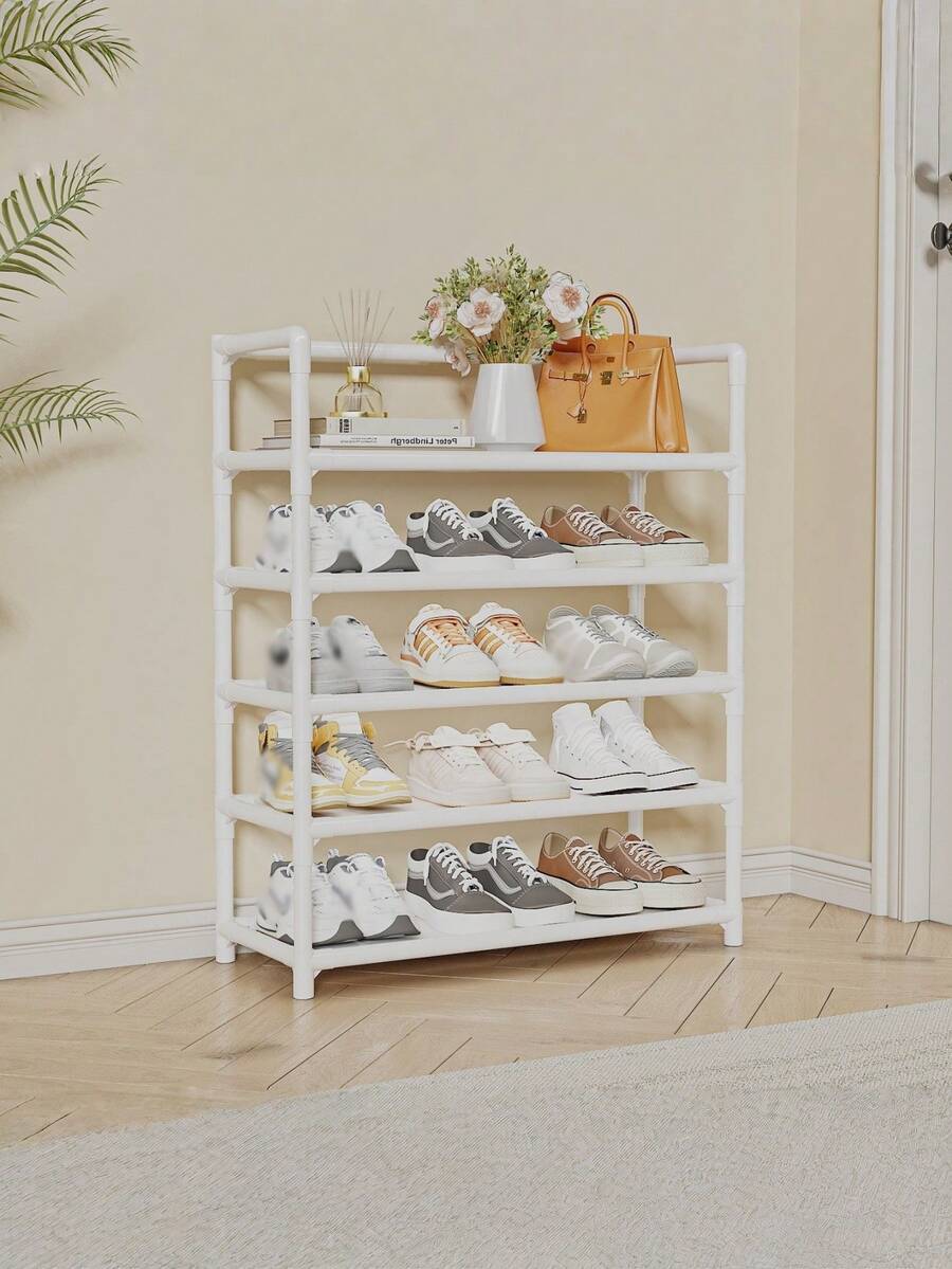 1个3-7层鞋架，多层组装，简易收纳架，适合家庭使用，门口，防尘鞋柜，宿舍，出租公寓，节省空间且经济实惠的收纳架。 - 彩色 - 查看 1