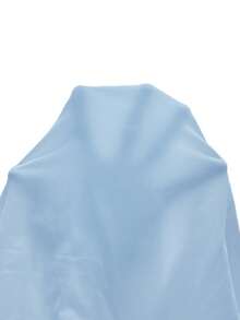 SHEIN EZwear Mono sin mangas casual azul de talla grande, verano - Azul - Ver 7
