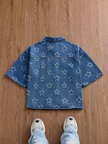 SWAVVY Men's Light Blue Loose Casual Shirt, Fashion - Blue - View 2