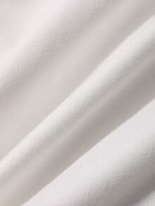 DAZY Áo thun nữ mùa hè dáng ôm, hở vai, thoải mái - trắng - Xem 3