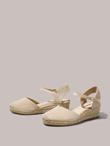 Styleloop 女士坡跟厚底凉鞋 - 杏色 - 查看 2