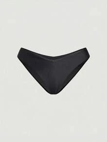 SHEIN MOD 女士亮片装饰挂脖泳衣套装 - 黑色 - 查看 7