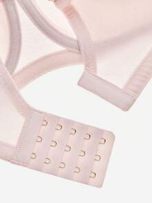 LUVLETTE Plus Dream Curve Air 全罩杯透气轻薄粉色网眼间隔罩杯女士文胸 - 淺粉色 - 查看 8