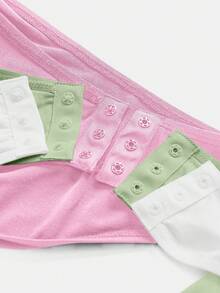 SHEIN BASICS 3 pièces/set Body moulant en tricot à col rond sans manches de couleur unie décontracté pour femmes - Multicolore - Voir 7