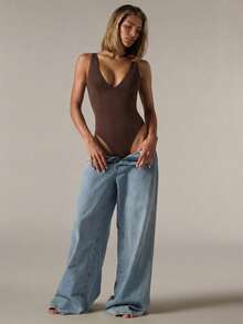 SHEIN BAE 2 piezas Conjunto de body minimalista cómodo para mujer - Multicolor - Ver 7