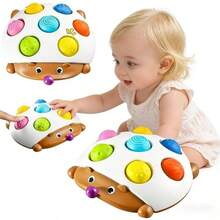 MINKOJA Interactive Hedgehog Toy | Focus On Fine Motor Skills Training, 7 Button Hand-Eye Coordination Educational Pressing Toy Aids Babies In Finger Flexibility And Concentration Development - Ideal For Parties And Special Occasions - Multicolor - View 4