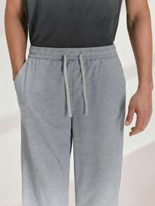 Driftmere Men's Loose Drawstring Waist Sweatpants With Slant Pockets,Lightweight / Breathable / Stretch/Comfortable,Joggers / Track Pants / Sweatpants/Sports - Light Grey - View 5