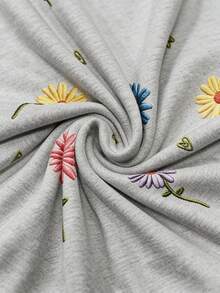 Resyla Kaos Lengan Pendek Motif Bunga, Kaos Musim Panas, Atasan Wanita yang Menyegarkan, Kaos Estetik - MultiWarna - View 4