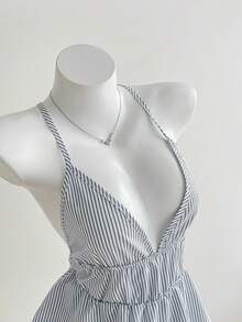 Elamini Áo tank top kẻ sọc kiểu dáng thường ngày dành cho nữ, thích hợp cho mùa hè. - Nhiều màu - Xem 6