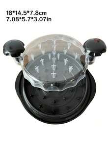 10英寸鸡肉撕碎器，鸡胸肉撕碎工具，透明盖熟肉撕碎器，符合人体工学设计，防滑，易于清洁，鸡肉撕碎器可旋转，鸡肉绞碎器。高效撕碎：这款肉类撕碎器可轻松将熟肉撕成嫩滑的肉块，非常适合制作墨西哥卷饼、三明治等美食。坚固耐用：这款撕碎器采用优质材料制成，适合厨房频繁使用。 - 黑色 - 查看 8