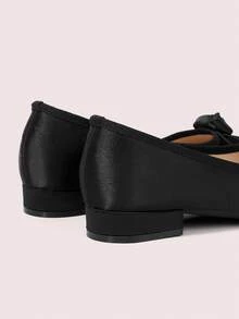 CUCCOO DOLLMOD Sepatu Wanita dengan Gesper Pita, Ujung Persegi, Nyaman, Manis, Satin, Warna Merah Muda Terang, Sepatu untuk Perjalanan Sehari-hari dan Musim Panas - Hitam - View 5