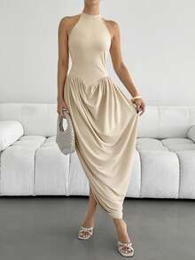 Siren Gaze White Summer Chic Sexy Brunch Golf Elegant Dress For Women Classy Elitara Outfits Casual Tween Clothing Skirts - Apricot - View 5
