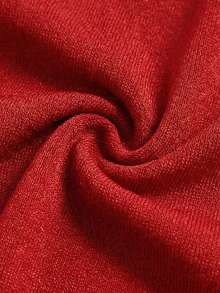 Vestido de malla de punto plisado con estampado, sin mangas, para verano - Rojo 2 - Ver 8