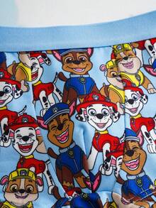 SHEIN | PAW Patrol 男童舒适透气柔软狗狗印花平角内裤 - 藍色 - 查看 9