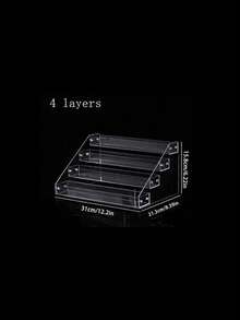 1PC New Style Transparent Tiered Perfume Storage & Display Stand, Cosmetic & Toy Organization Rack,For Holiday Beach, Bathroom Collection, Bedroom Collection, Large Capacity - Clear - View 14