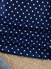 少女波点吊带背心，撞色白色，时尚款式，适合旅行、日常穿着、上学等多种场合。 - 彩色 - 查看 5