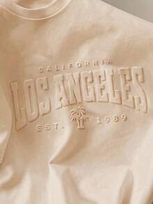 Manfinity Joysei Camiseta de manga corta de ajuste regular color caqui oscuro para hombre - Caqui - Ver 2