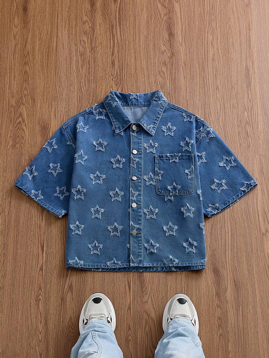 SWAVVY Men's Light Blue Loose Casual Shirt, Fashion - Blue - View 1