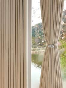 2 dây buộc rèm cửa từ tính có dây buộc, kẹp rèm hình tai nghe, dây giữ rèm không cần khoan - 2pcs - Xem 2